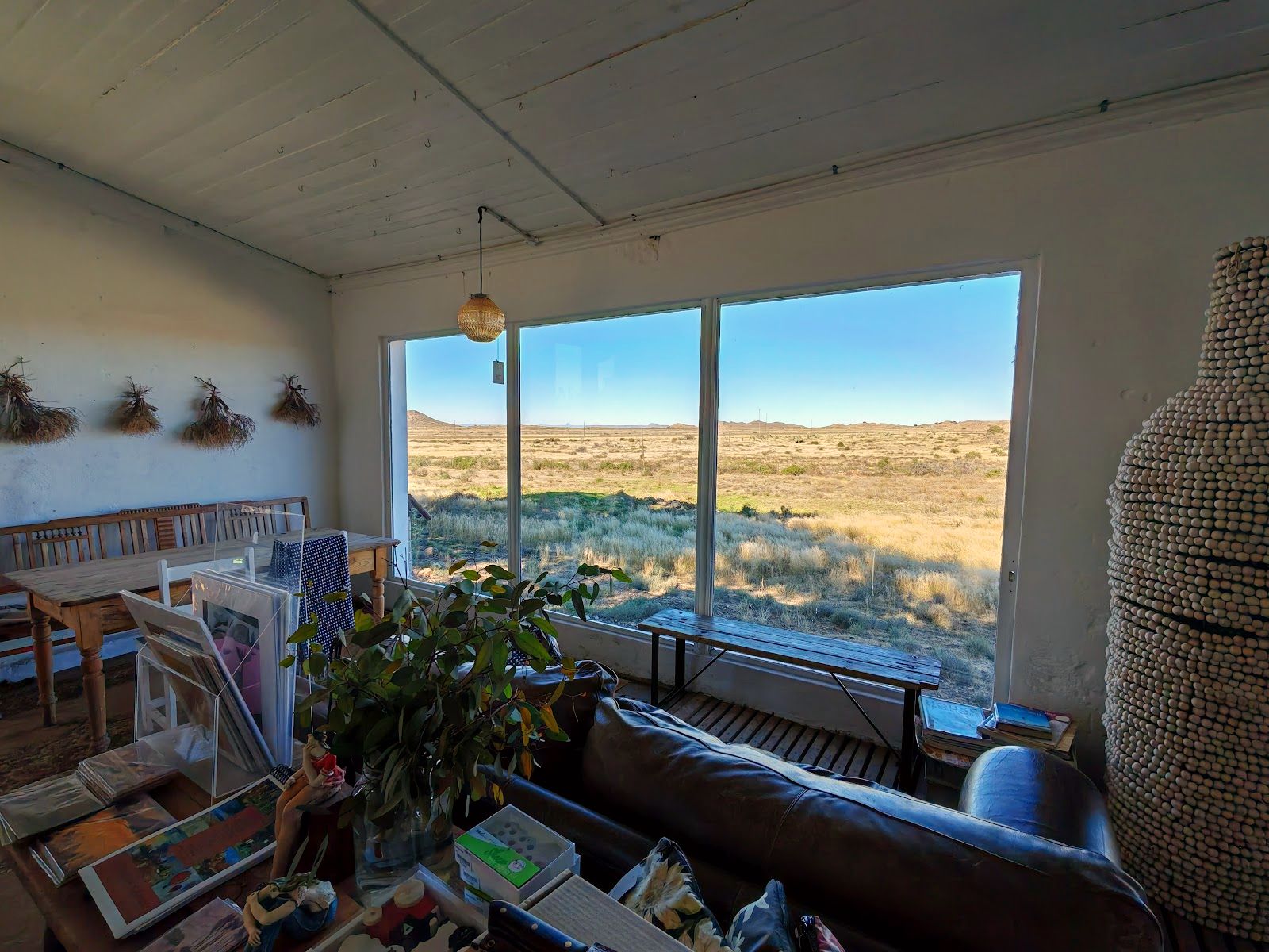 The lounge with a Karoo view